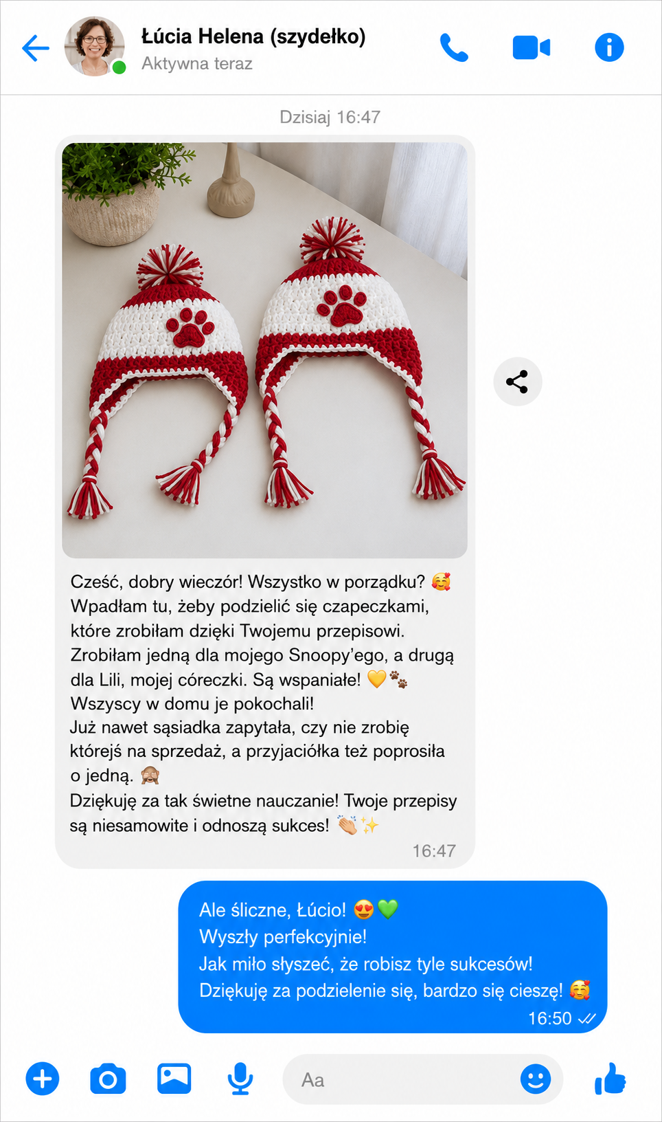 Opinia klientki — Lúcia Helena